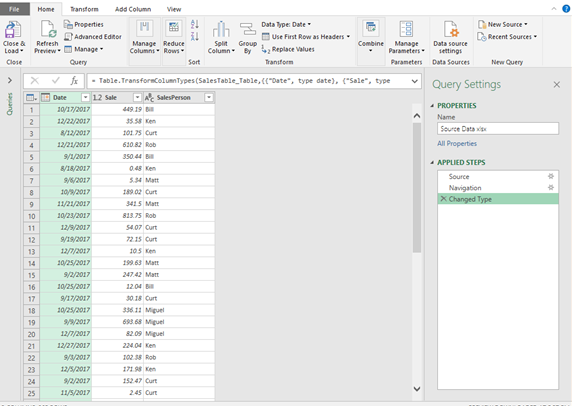 Column Navigation in Power BI